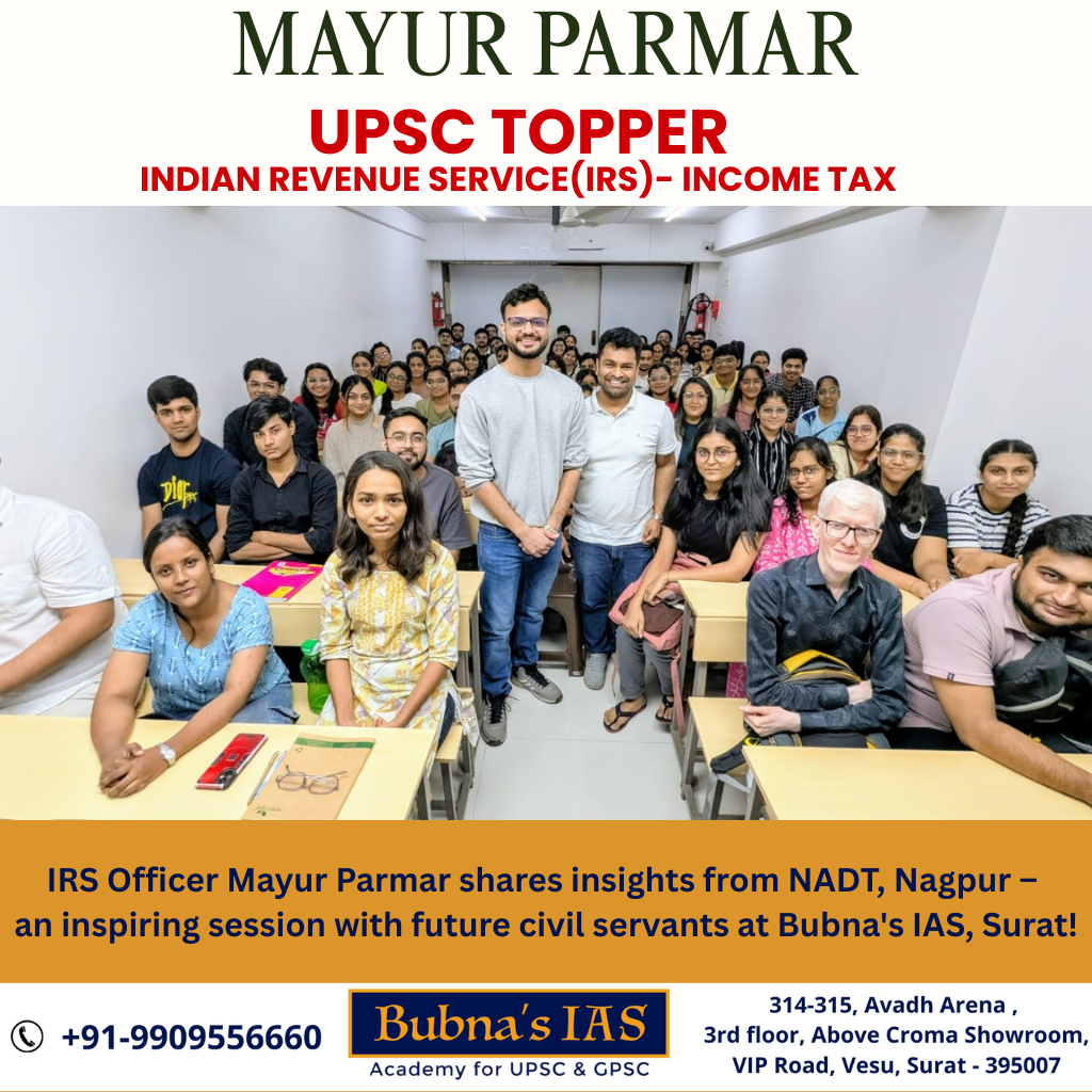 maYUR-pARMAR-irs-upsc-in-surat- Bubnas-ias