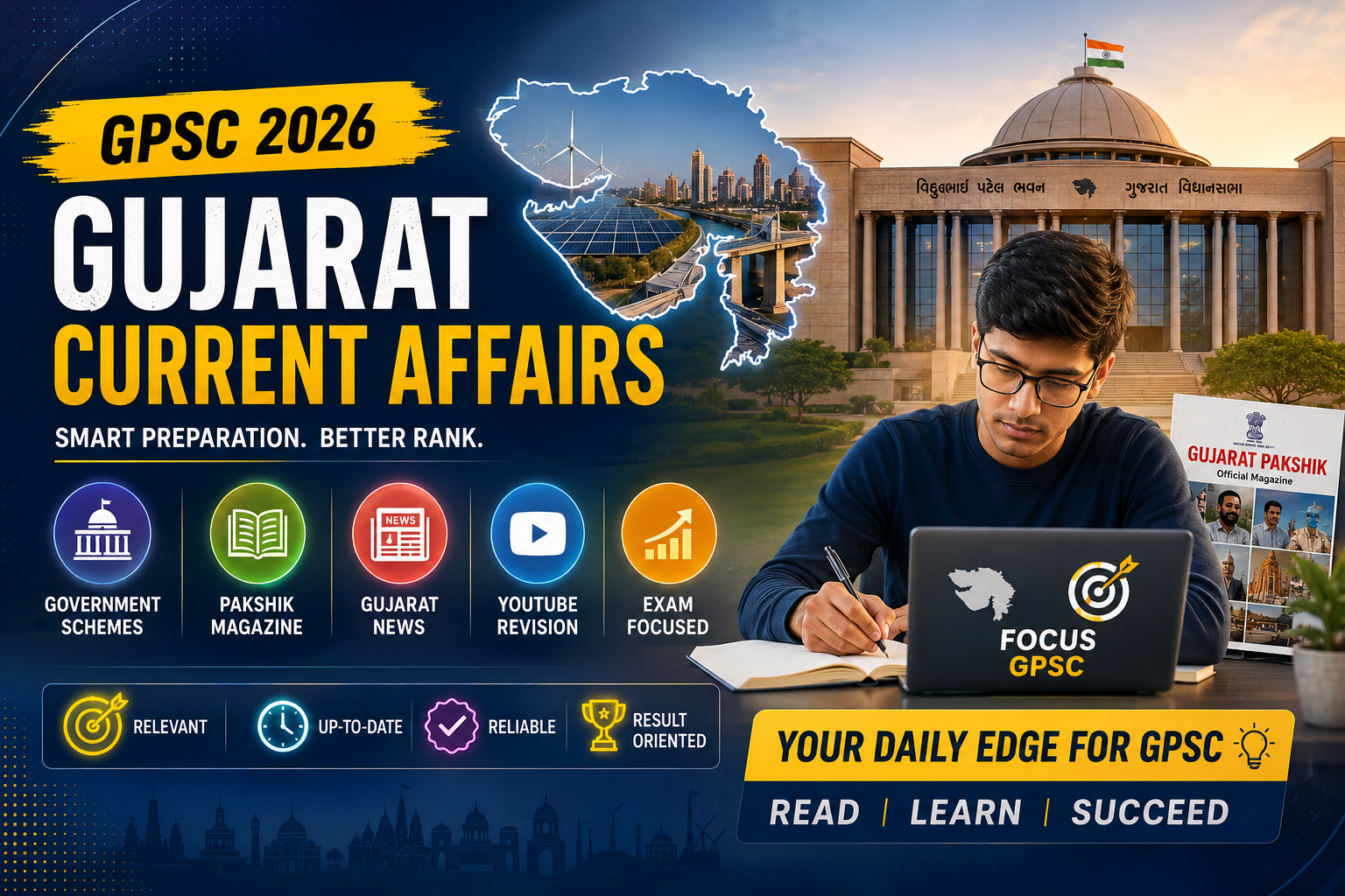 GPSC Gujarat Current Affairs 2026 | Pakshik, Schemes, News