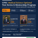 UPSC Medical Science Optional Test Series 2027